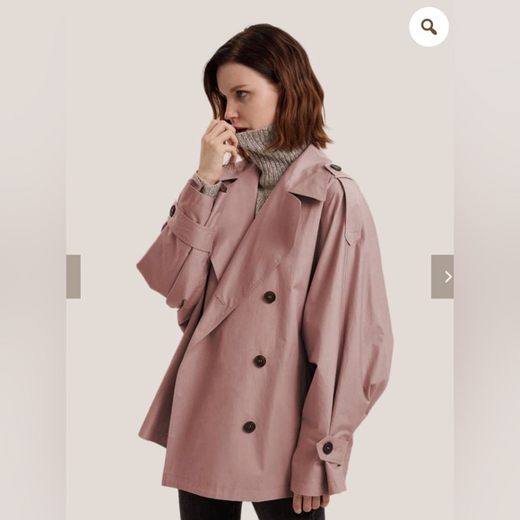 Gentle Herd Short Trench in color Sand - Size Small - Picture 3 of 5